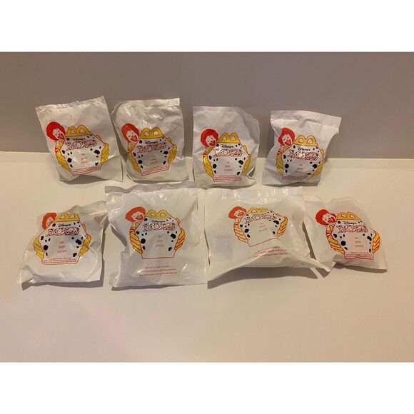McDonald’s 2000 Disney 102 Dalmatians 8 Piece Happy Meal Toys Mystery Unopened - Picture 2 of 6